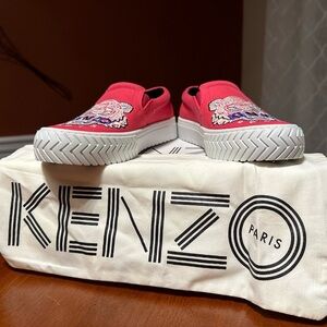 New Pink Embodied Kenzo Slip On Sneakers